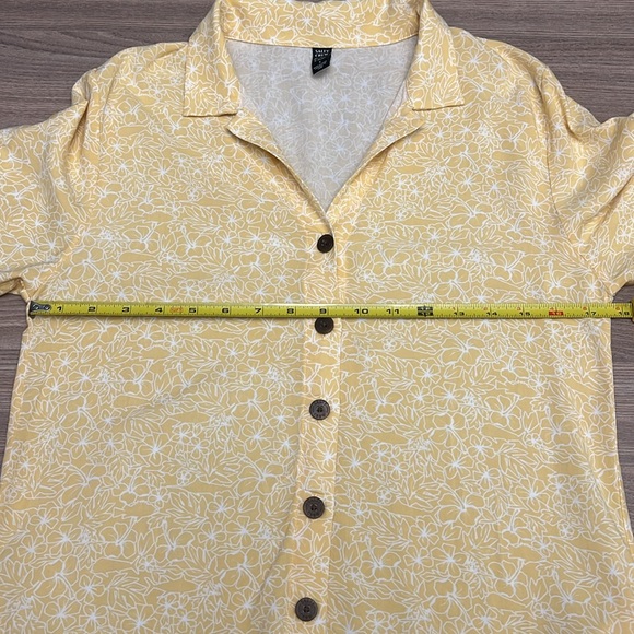 Salty Crew Seafarer Floral Button Up Dress Dusty Gold Small - Picture 10 of 10